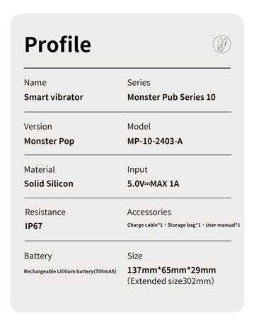 Monster Pop Thrusting & Clitoral vibrator