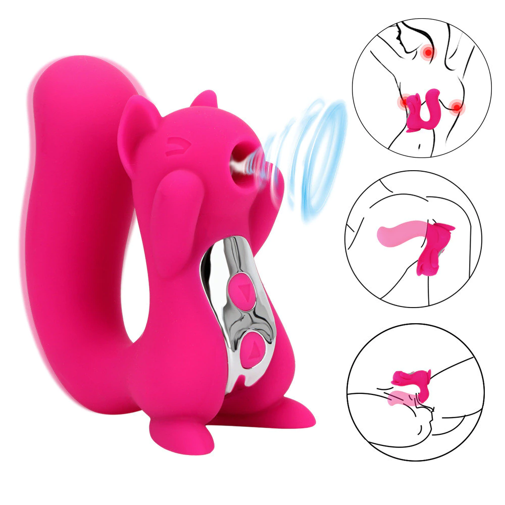 10 Speeds Silicone Squirrel Clitoral Sucking Massager (LW)