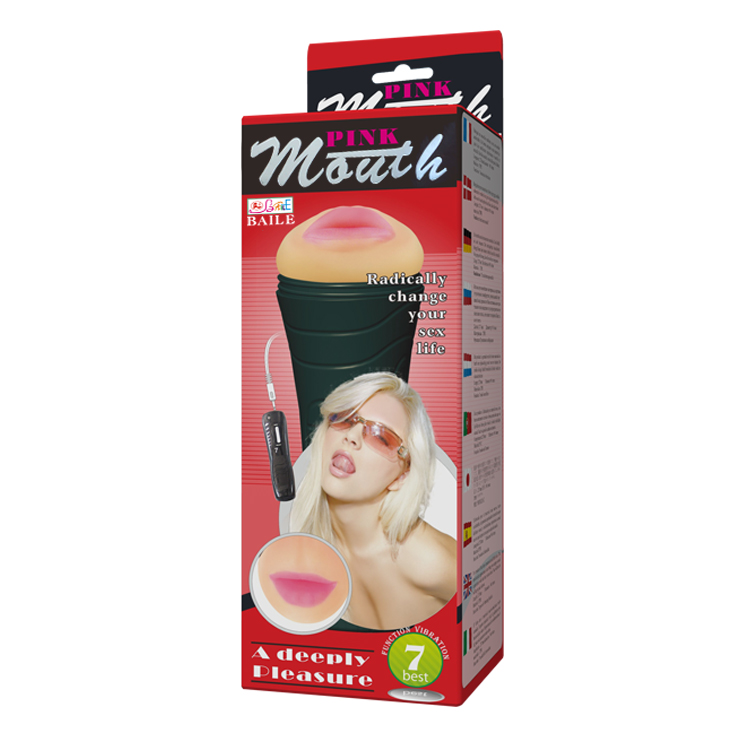 7 Speeds Vibrating Male Masturbator (Mouth Shape)