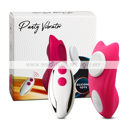 9-Speed with remote control Pink Color Silicone Vibrator with Magnet