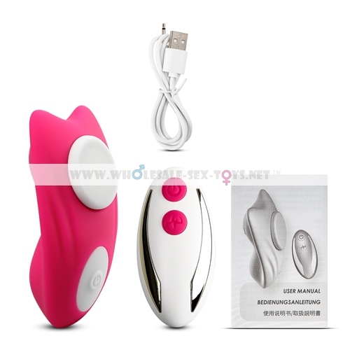 9-Speed with remote control Pink Color Silicone Vibrator with Magnet