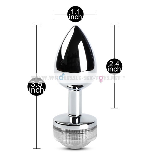 Metal Butt Plug with Light ( Non Vibrating )