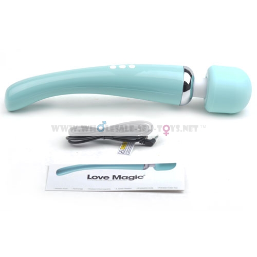 Green Color 20-Mode Whisper Quiet Wand Massager (USB Recharging)