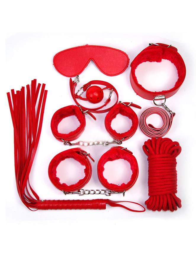 Red Leather Bondage Adult Sexy Toys Sm Sexy C80689-2