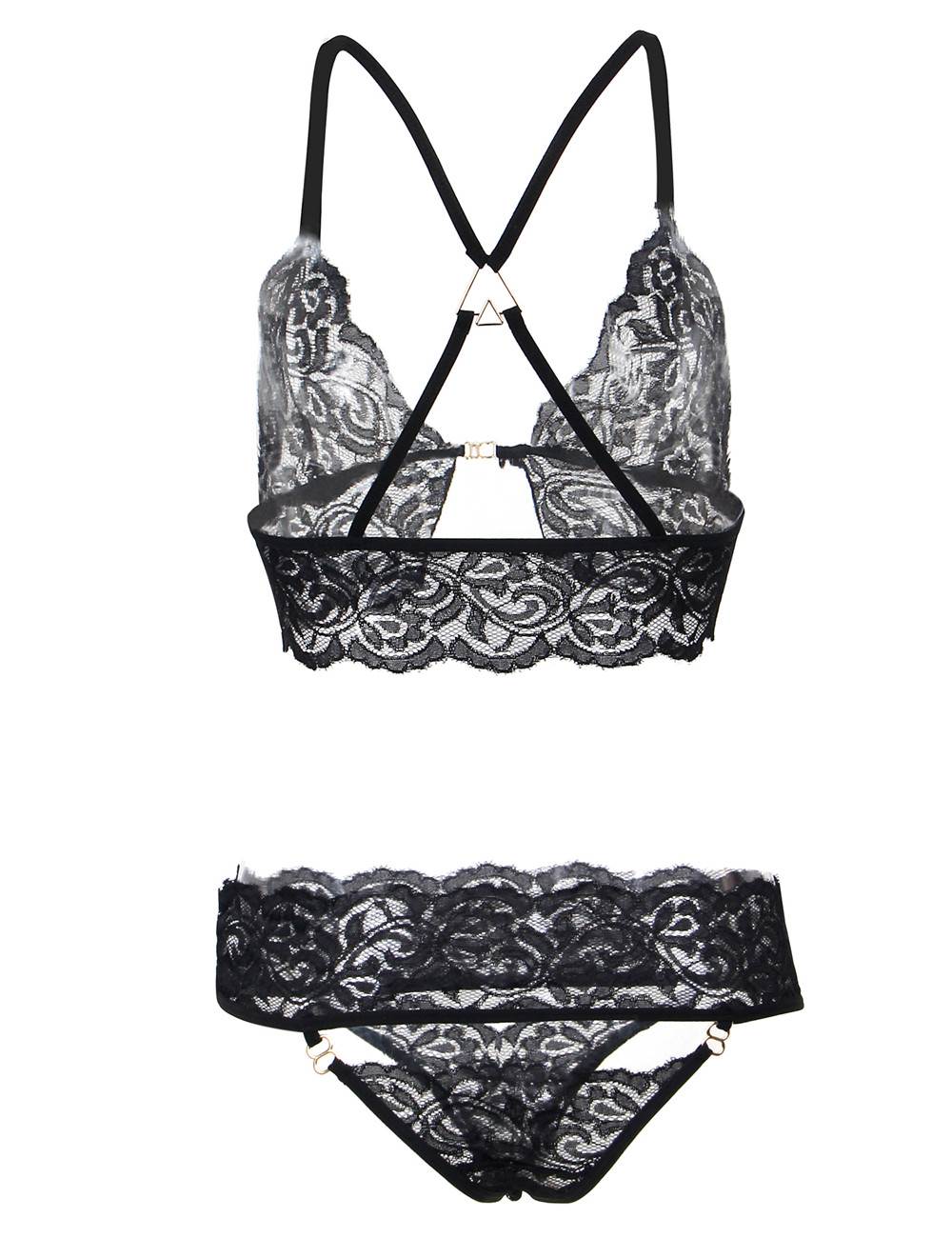 Lace Surrender Control Bra Set