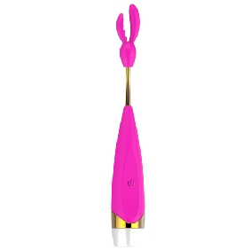 12Speed Rechargeable High Vibrator with 2 Silicone Heads