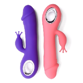 7 Speed Rechargeable Silicone Vibrator with Rotation and Heating