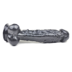 9.6 Inches Black Color Realistic Dildo