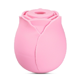 7-Function Pink Color Silicone Clitoral Sucking Rose Vibrator