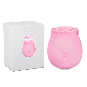 7-Function Pink Color Silicone Clitoral Sucking Rose Vibrator