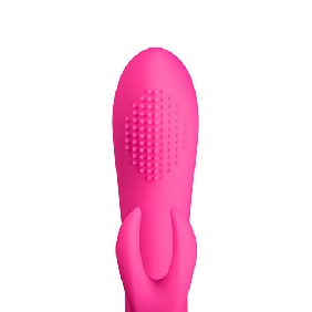 Purple Color 9 Speeds Rechargeable Silicone Rabbit G-Spot Vibrator