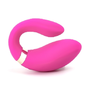 Remote Control Pink Color 9 Speeds Rechargeable Silicone Vibrators for Couples