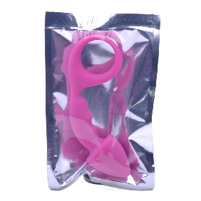 Pink Silicone Curved Comfort Butt Plug