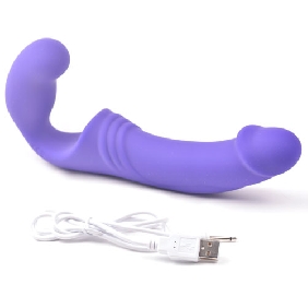 10-Speed Rechargeable Silicone Double Ended Vibrator