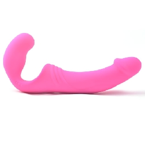 10-Speed Pink Rechargeable Silicone Double Ended Vibrator