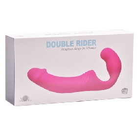 10-Speed Pink Rechargeable Silicone Double Ended Vibrator