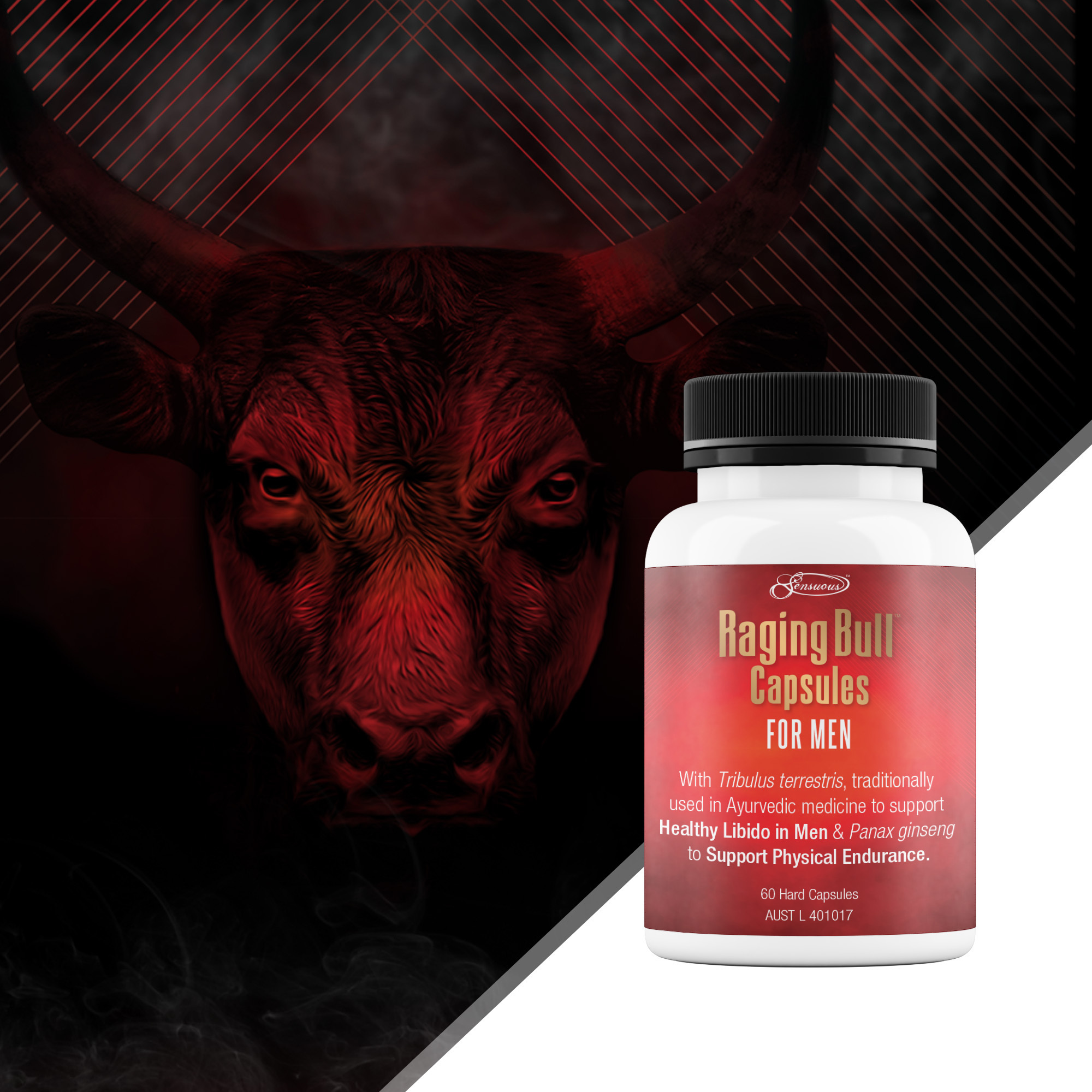 MG Raging Bull Capsules- for Men